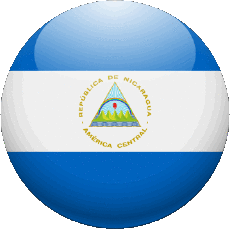 Fahnen Amerika Nicaragua Runde 