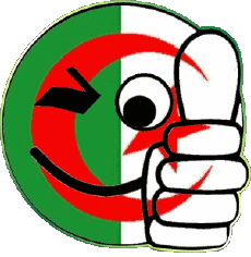 Drapeaux Afrique Algérie Smiley - Ok 