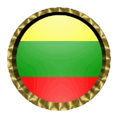 Fahnen Europa Litauen Rund - Ringe 
