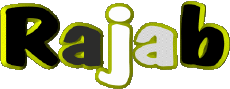Prénoms MASCULIN - Maghreb Musulman R Rajab 