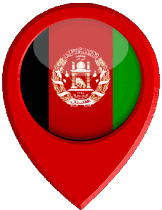 Drapeaux Asie Afghanistan Epingle de Localisation 