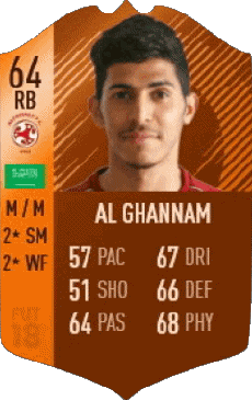 Multimedia Vídeo Juegos F I F A - Jugadores  cartas Arabia Saudita Sultan Abdullah Al Ghannam 