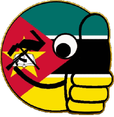 Fahnen Afrika Mozambique Smiley - OK 