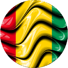 Flags Africa Guinea Round 