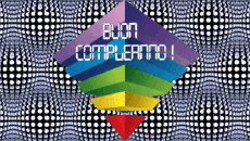 Messagi Italiano Buon Compleanno Astratto - Geometrico Sfondo animato 004 