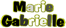 Nombre FEMENINO - Francia M Compuesto Marie Gabrielle 