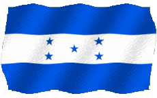 Flags America Honduras Waving 