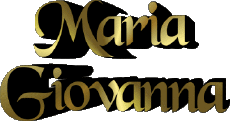 Prénoms FEMININ - Italie M Composé Maria Giovanna 