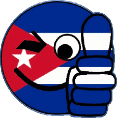 Drapeaux Amériques Cuba Smiley - OK 
