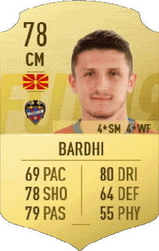 Multi Media Video Games F I F A - Card Players Macedonia Enis Bardhi 