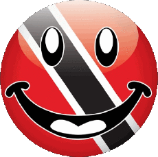 Drapeaux Amériques Trinité et Tobago Rond 