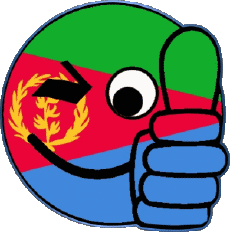 Drapeaux Afrique Erythrée Smiley - OK 