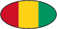 Drapeaux Afrique Guinée Ovale 01 