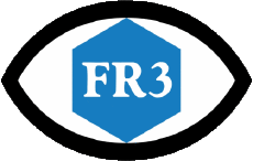 1975 - 1986-Multimedia Kanäle - TV Frankreich France 3 Logo 1975 - 1986