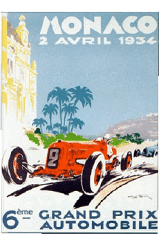 Humor -  Fun Retro Poster - Orte Monte Carlo 