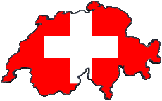 Banderas Europa Suiza Mapa 