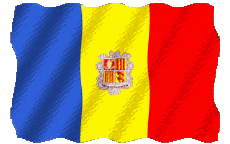 Flags Europe Andorra Waving 