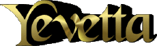 Prénoms FEMININ - UK - USA Y Yevetta 