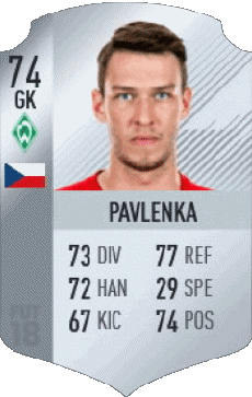 Deportes F I F A - Jugadores  cartas Republica checa Jirí Pavlenka 