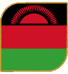 Bandiere Africa Malawi Quadrato 