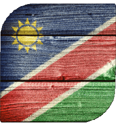 Drapeaux Afrique Namibie Carré 