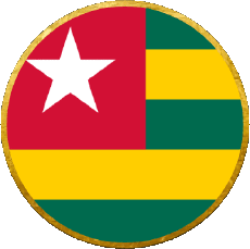 Drapeaux Afrique Togo Rond 