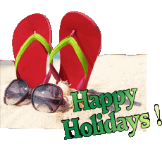 Messagi Inglese Happy Holidays Sfondo trasparente 08 