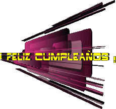 Nachrichten Spanisch Feliz Cumpleaños Abstracto - Geométrico 020 