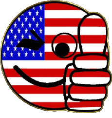 Flags America U.S.A Smiley - OK 