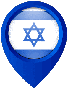 Banderas Asia Israel Marcador de ubicación 