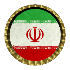 Bandiere Asia Iran Rotondo - Anelli 