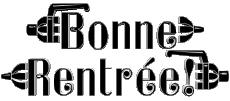 Nachrichten Französisch Bonne Rentrée Transparenter Hintergrund 04 