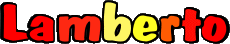 Prénoms MASCULIN - Italie L Lamberto 