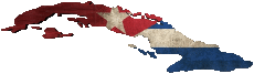 Drapeaux Amériques Cuba Carte 