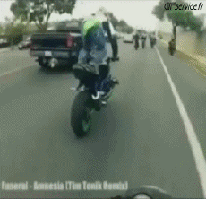 Humor -  Fun Transport Motorräder Straße - Fail 