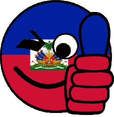 Banderas América Haití Smiley - OK 