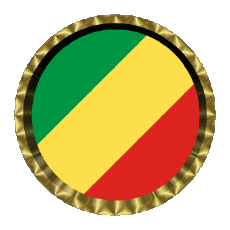 Bandiere Africa Congo Rotondo - Anelli 