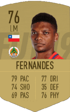 Multimedia Videospiele F I F A - Karten Spieler Chile Júnior Fernandes 