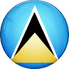 Fahnen Amerika St. Lucia Runde 