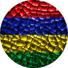 Flags Africa Mauritius Round 