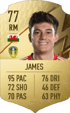 Multimedia Videospiele F I F A - Karten Spieler Wales Daniel James 