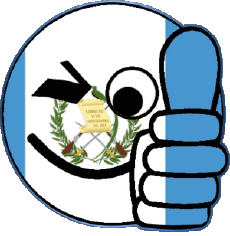 Fahnen Amerika Guatemala Smiley - OK 