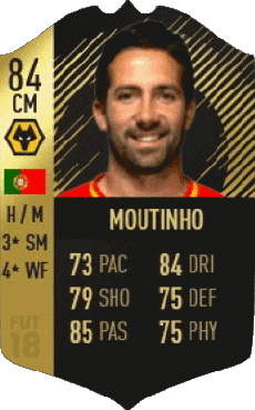 Multimedia Videospiele F I F A - Karten Spieler Portugal João Filipe Moutinho 