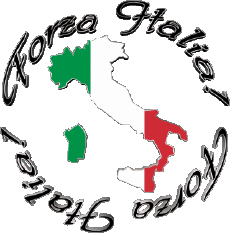 Messages Italian Forza Italia Bandiera - Mappa 