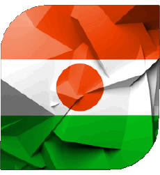 Bandiere Africa Niger Quadrato 