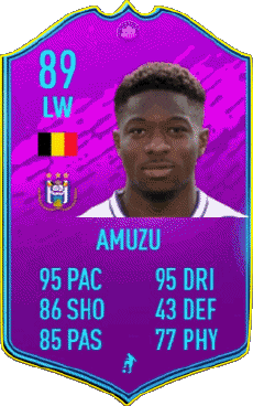 Multimedia Videospiele F I F A - Karten Spieler Belgien Francis Amuzu 