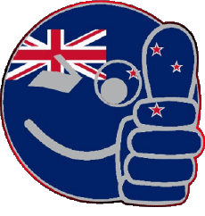 Fahnen Ozeanien Neuseeland Smiley - OK 