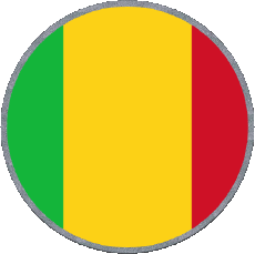 Fahnen Afrika Mali Runde 