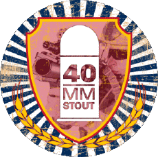 40 MM stout-Getränke Bier USA 5X5 Brewing CO 40 MM stout