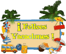 Messagi Spagnolo Felices Vacaciones Sfondo trasparente 06 